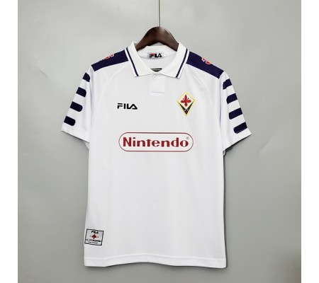 Fiorentina 98/99 Away White Soccer Jersey